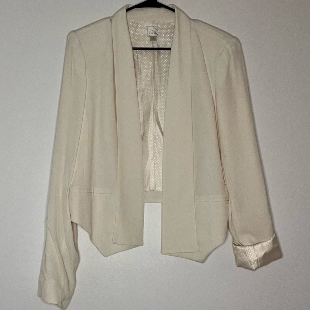 LC Lauren Conrad Cream Women's Blazer